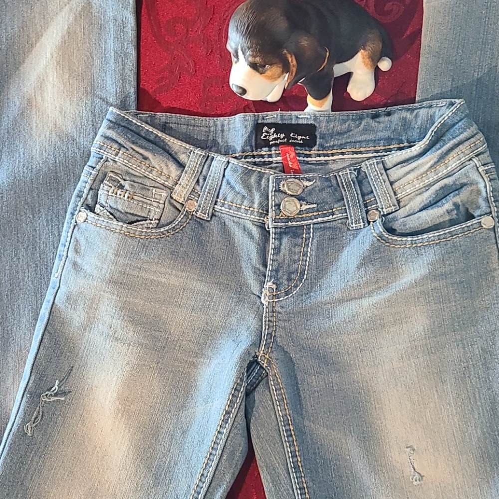 Eighty Eight Women's Light Blue Boot Cut Jeans